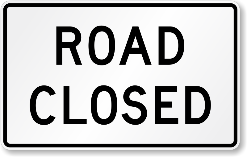 road closed sign x r11 2